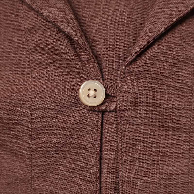 BARNEYS NEW YORK カプリシャツ BROWN