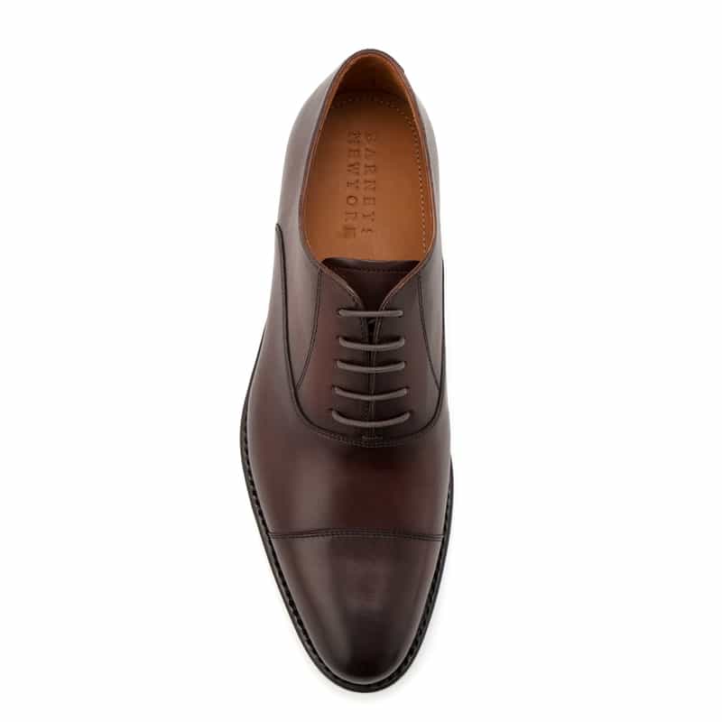 BARNEYS NEW YORK キャップトゥシューズ DARK BROWN