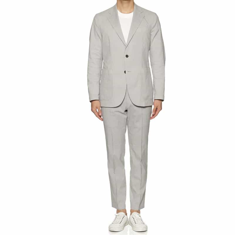 BARNEYS NEW YORK セットアップCOOLMAXサッカー素材ジャケット LT BLUE