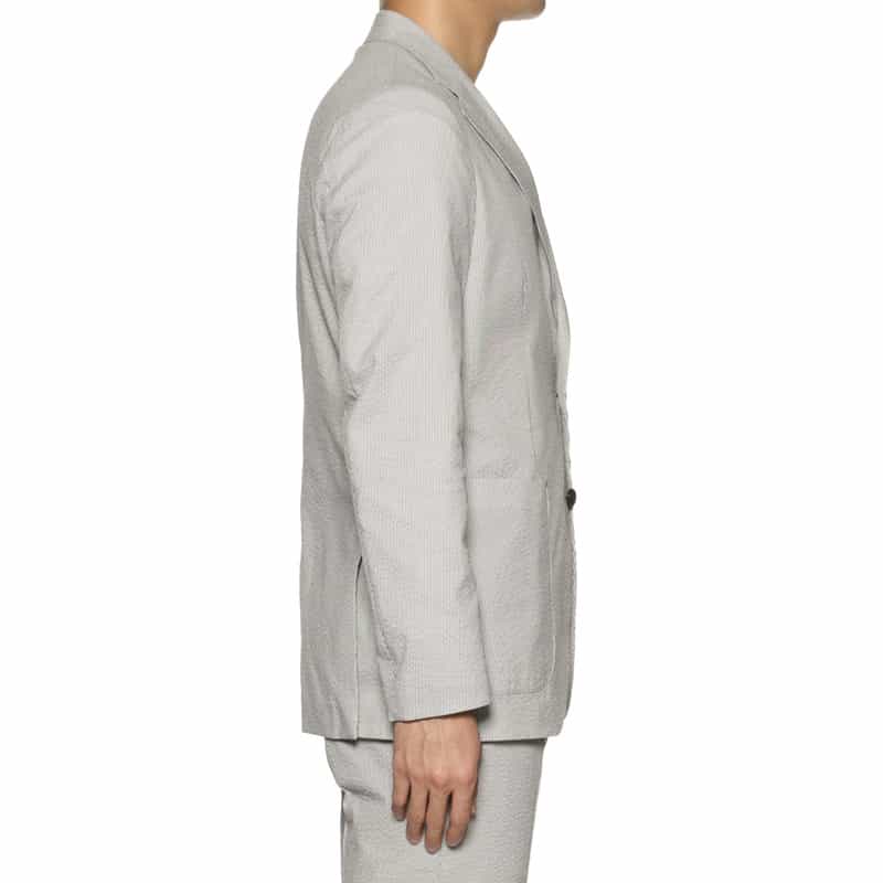 BARNEYS NEW YORK セットアップCOOLMAXサッカー素材ジャケット LT BLUE