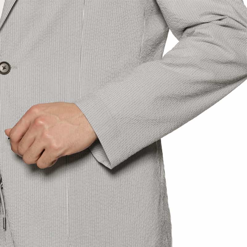 BARNEYS NEW YORK セットアップCOOLMAXサッカー素材ジャケット LT BLUE