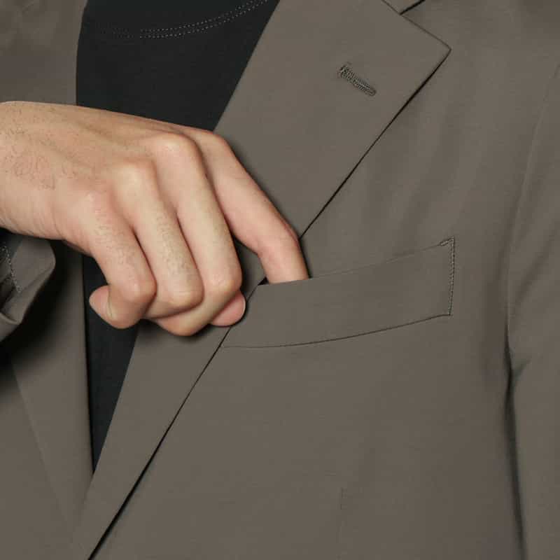 BARNEYS NEW YORK セットアップ ストレッチジャケット BROWN