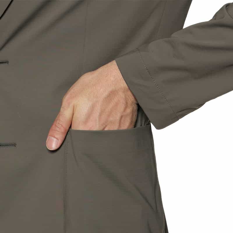 BARNEYS NEW YORK セットアップ ストレッチジャケット BROWN