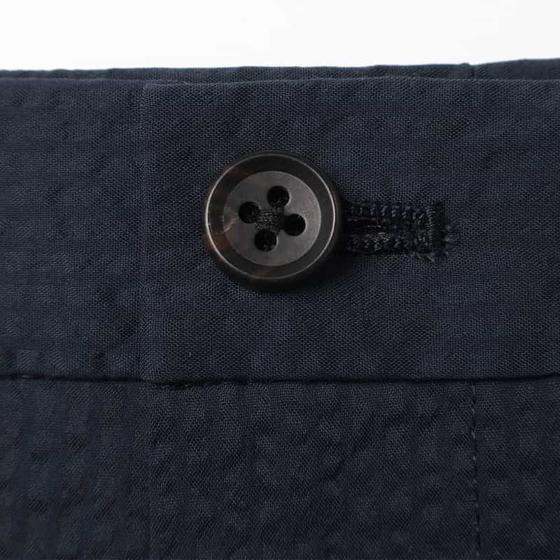 BARNEYS NEW YORK セットアップCOOLMAXサッカー素材パンツ NAVY