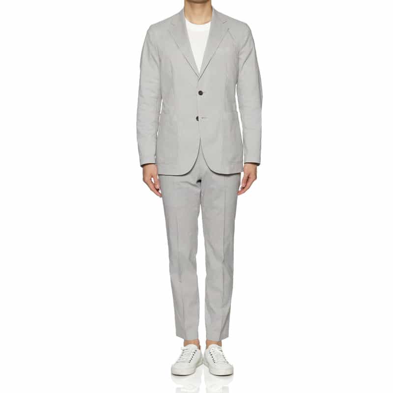 BARNEYS NEW YORK セットアップCOOLMAXサッカー素材パンツ LT BLUE