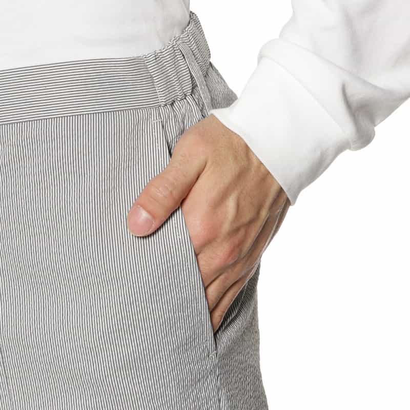 BARNEYS NEW YORK セットアップCOOLMAXサッカー素材パンツ LT BLUE