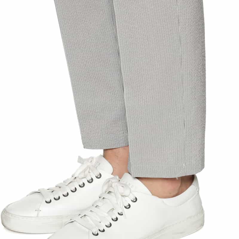 BARNEYS NEW YORK セットアップCOOLMAXサッカー素材パンツ LT BLUE