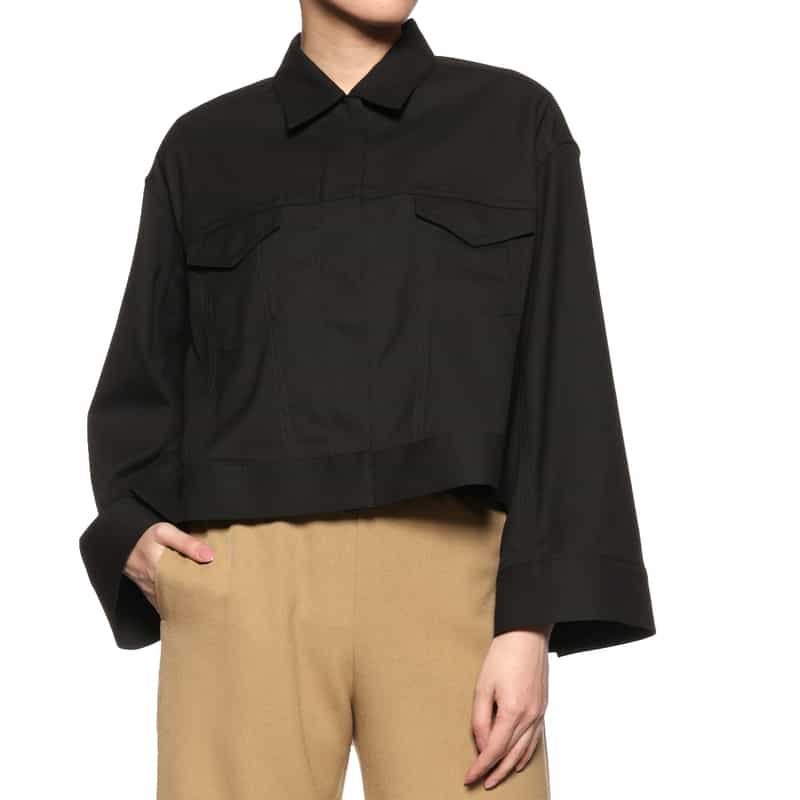 BARNEYS NEW YORK オーバーサイズ ブルゾン BLACK