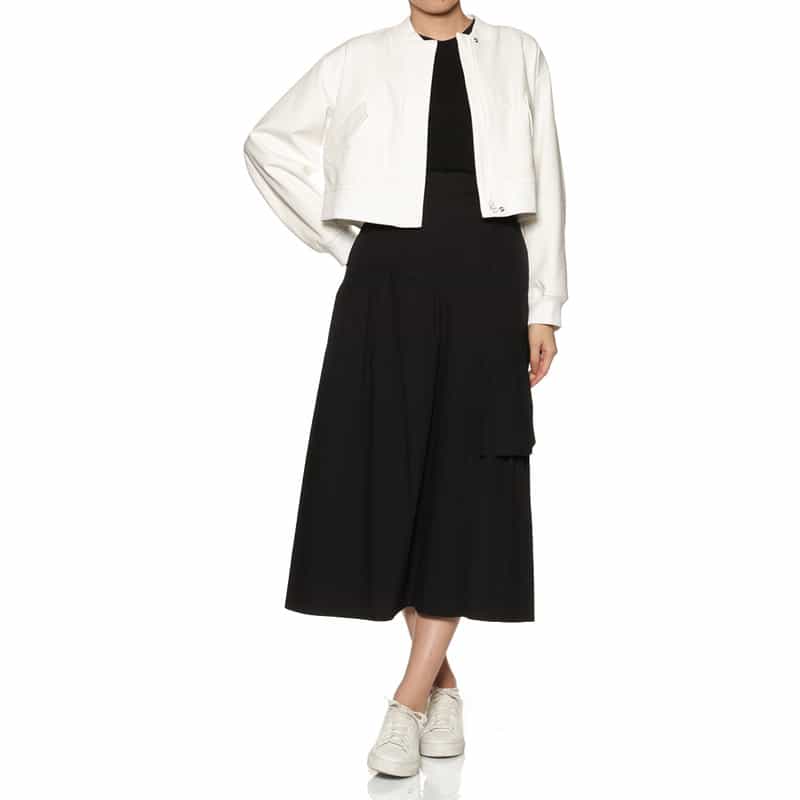 BARNEYS NEW YORK ジップアップブルゾン WHITE