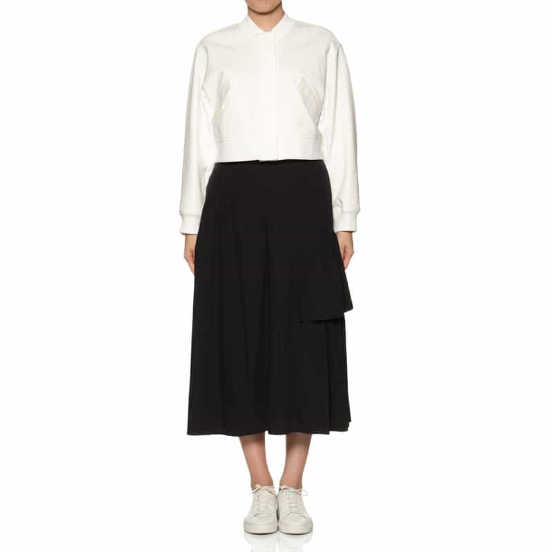 BARNEYS NEW YORK ジップアップブルゾン WHITE