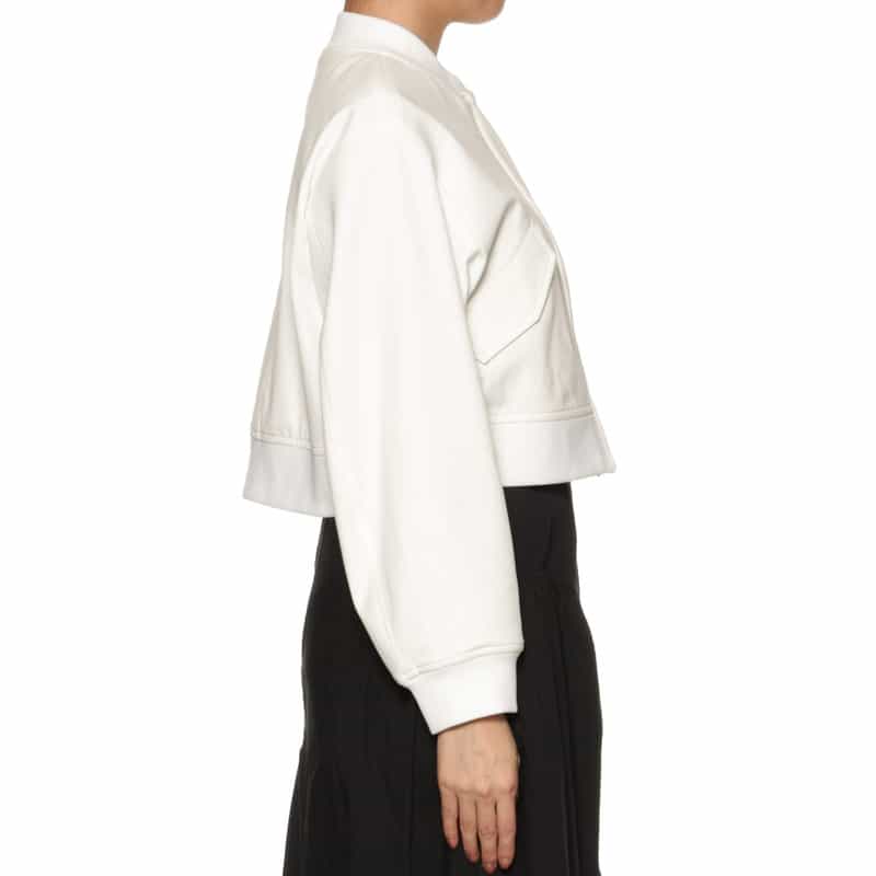 BARNEYS NEW YORK ジップアップブルゾン WHITE