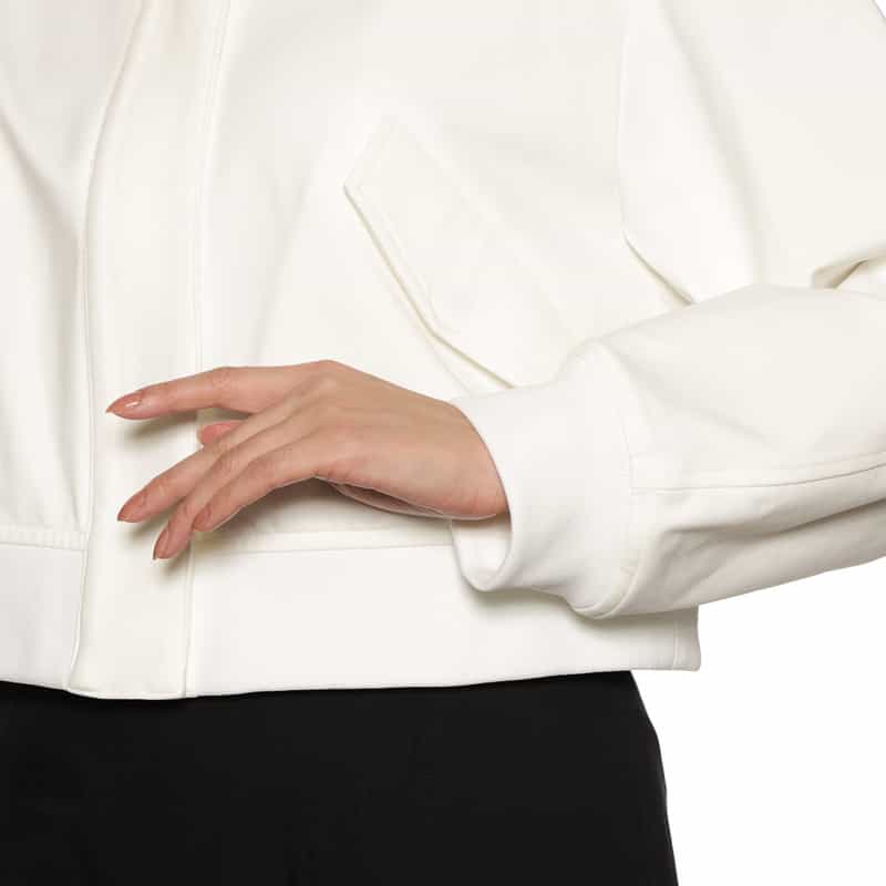 BARNEYS NEW YORK ジップアップブルゾン WHITE