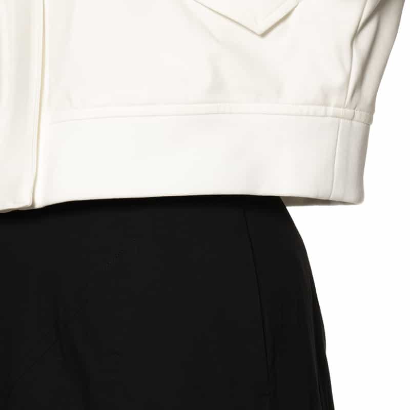 BARNEYS NEW YORK ジップアップブルゾン WHITE