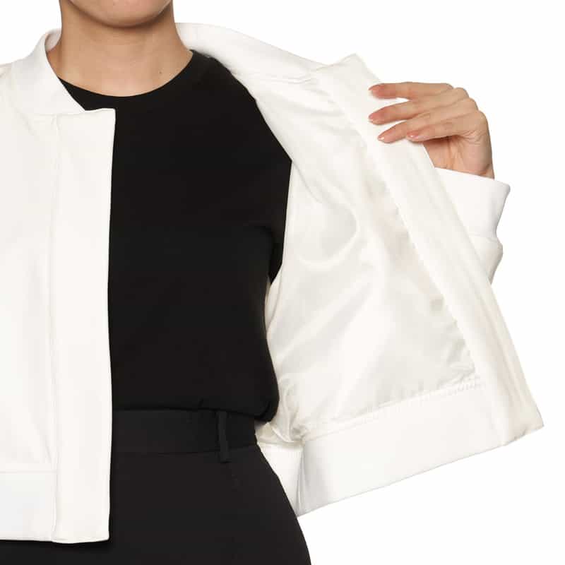 BARNEYS NEW YORK ジップアップブルゾン WHITE