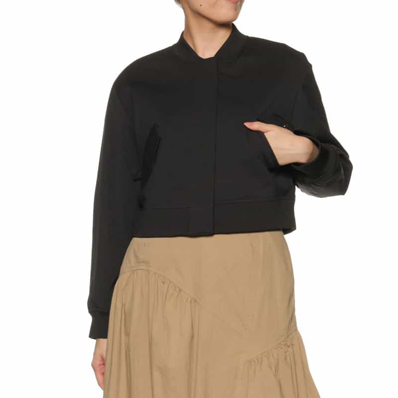 BARNEYS NEW YORK ジップアップブルゾン BLACK