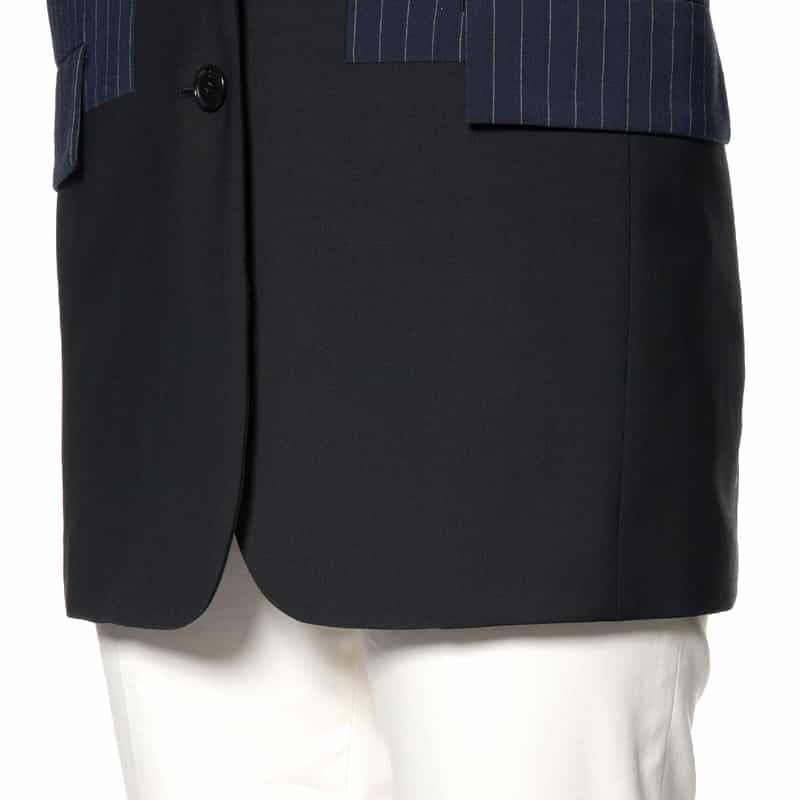 BARNEYS NEW YORK 切り替えオーバーサイズ ジャケット NAVY
