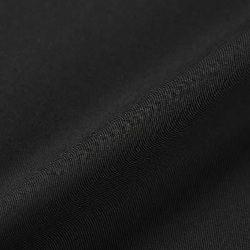 BARNEYS NEW YORK ウォッシャブル ツイルワイドシルエットパンツ BLACK