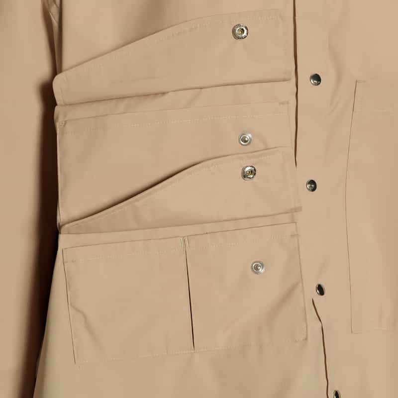 BARNEYS NEW YORK ウォッシャブルオーバーサイズシャツ BEIGE
