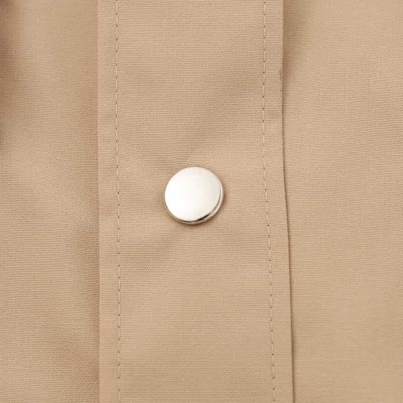 BARNEYS NEW YORK ウォッシャブルオーバーサイズシャツ BEIGE
