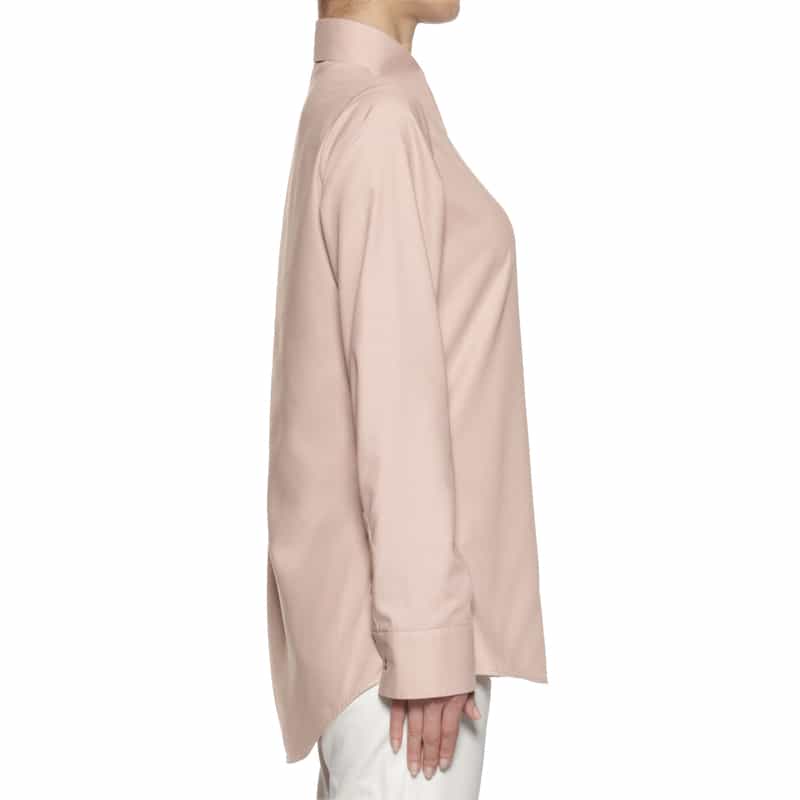 BARNEYS NEW YORK ウォッシャブル ロングシャツ PINK