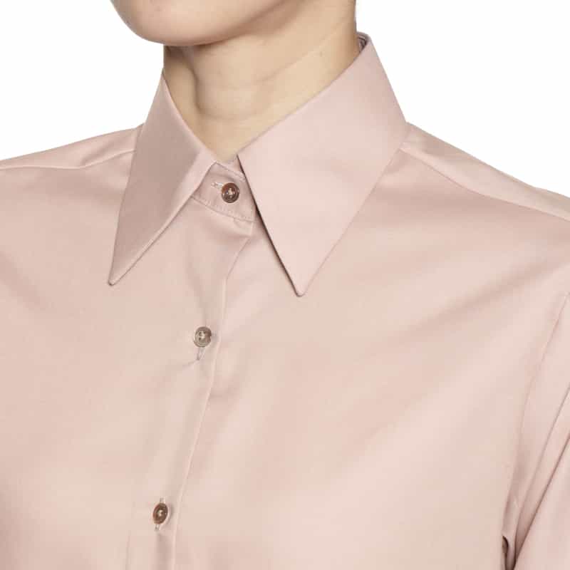 BARNEYS NEW YORK ウォッシャブル ロングシャツ PINK