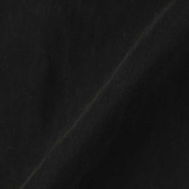 BARNEYS NEW YORK バンドカラー ドッキングシャツ BLACK