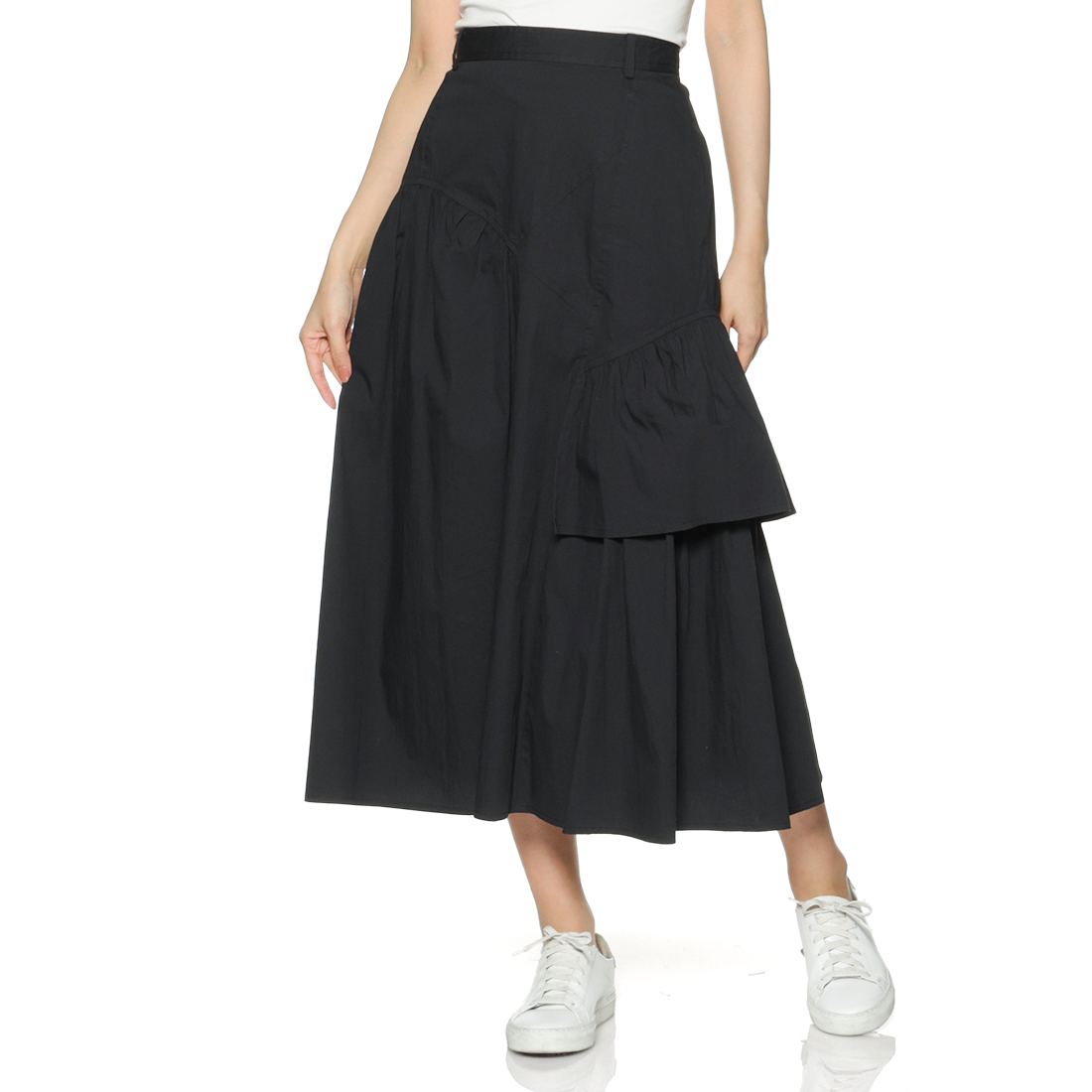 ウォッシャブル ティアードスカート