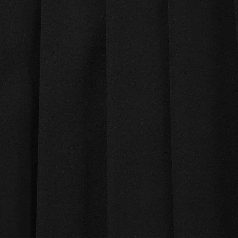 BARNEYS NEW YORK サイドファスナー プリーツスカート BLACK
