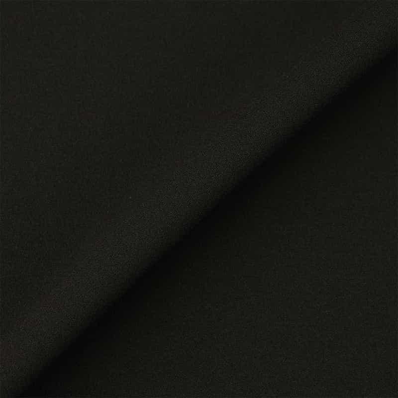 BARNEYS NEW YORK ウォッシャブル パールボタンドレープヘムドレス BLACK