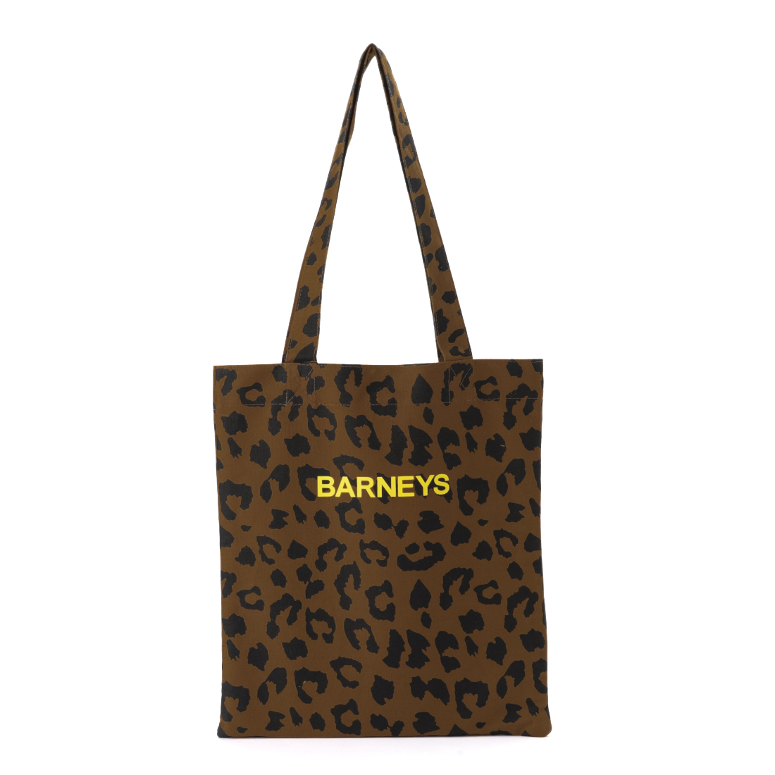 "BARNEYS" ロゴ入りパターントートバッグ