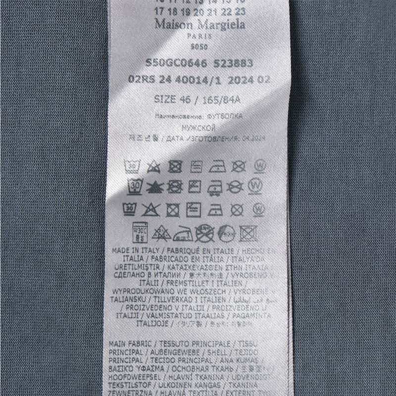 MAISON MARGIELA MAISON MARGLELA＜メゾン マルジェラ＞Tシャツ DARK GRAY