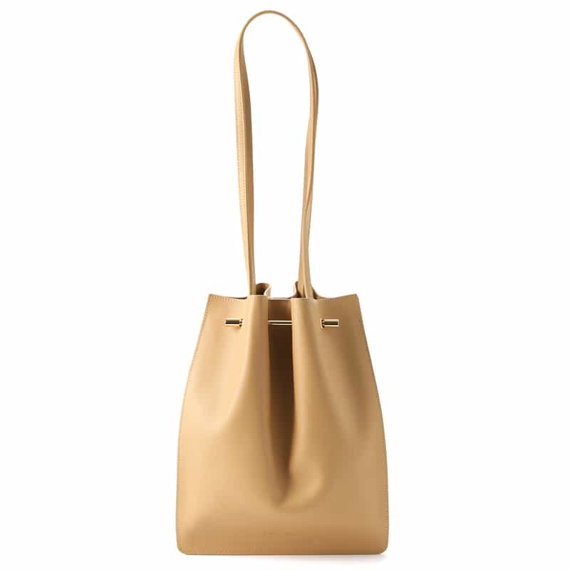 MARY AL TERNA レザーショルダーバッグ BEIGE