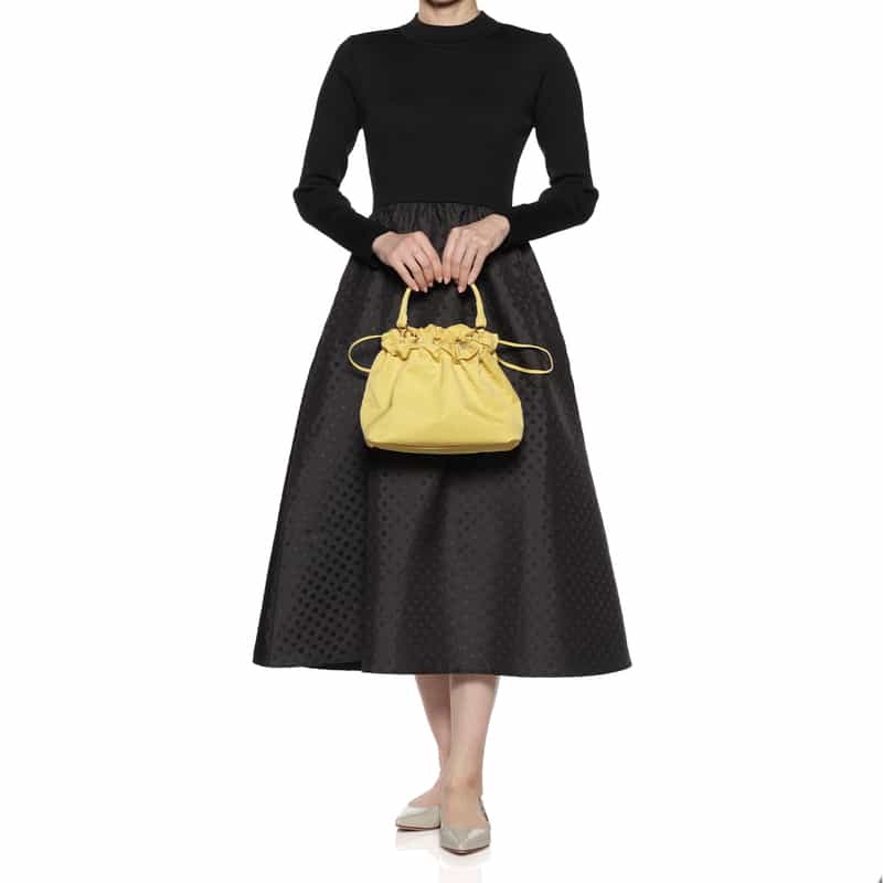 MARY AL TERNA ナイロン ハンドバッグ YELLOW