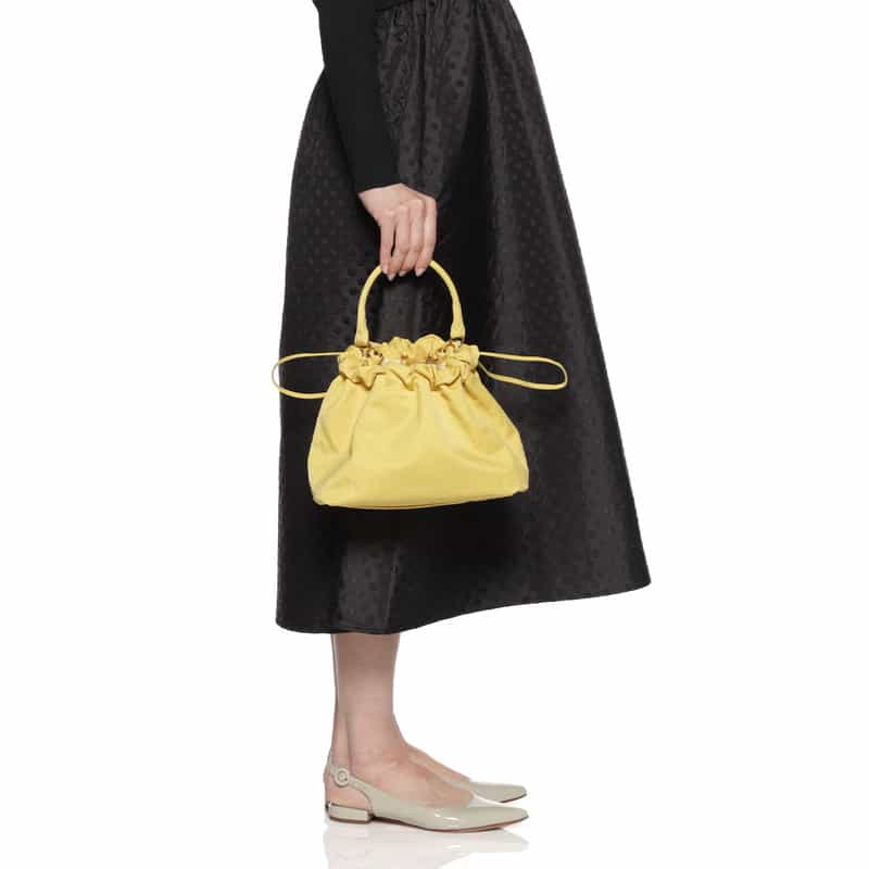 MARY AL TERNA ナイロン ハンドバッグ YELLOW
