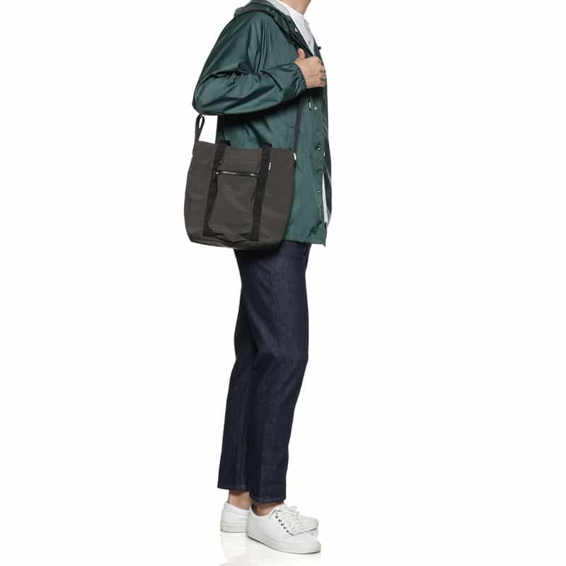 BARNEYS NEW YORK "BARNEYS" タグ付き2WAYトートバッグ DARK GRAY