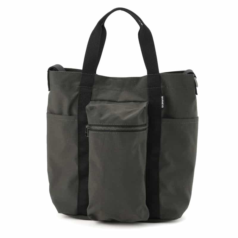 BARNEYS NEW YORK "BARNEYS" タグ付き2WAYトートバッグ DARK GRAY