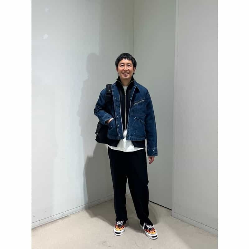BARNEYS NEW YORK ジップポケット付きショルダーバッグ BLACK