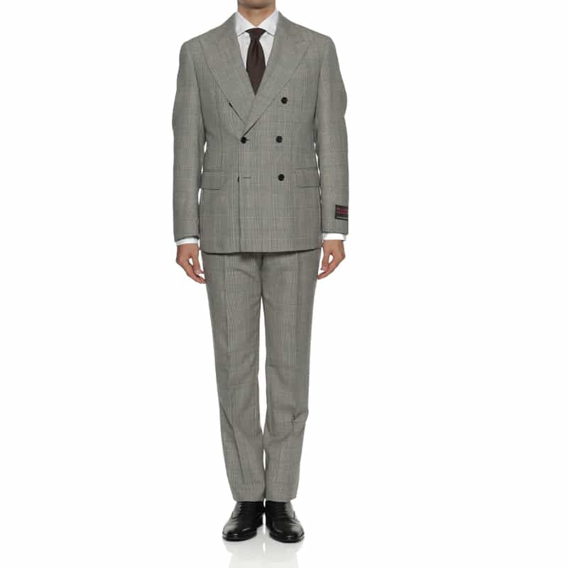 BARNEYS NEW YORK グレンチェック柄スーツ "MADISON" BLACK