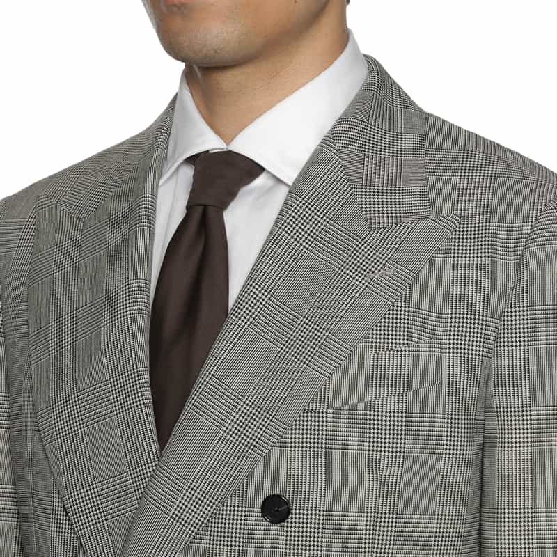 BARNEYS NEW YORK グレンチェック柄スーツ "MADISON" BLACK