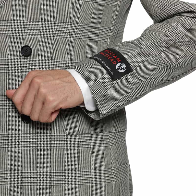 BARNEYS NEW YORK グレンチェック柄スーツ "MADISON" BLACK