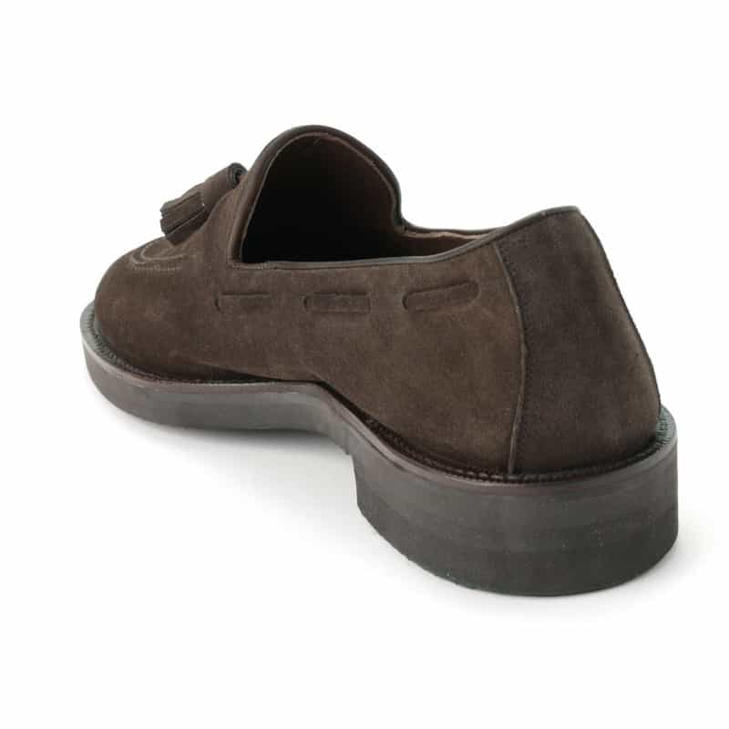 WH WH＜ダブルエイチ＞タッセル付きローファー DARK BROWN