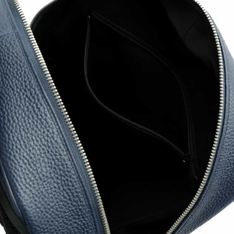 BARNEYS NEW YORK レザーバックパック NAVY