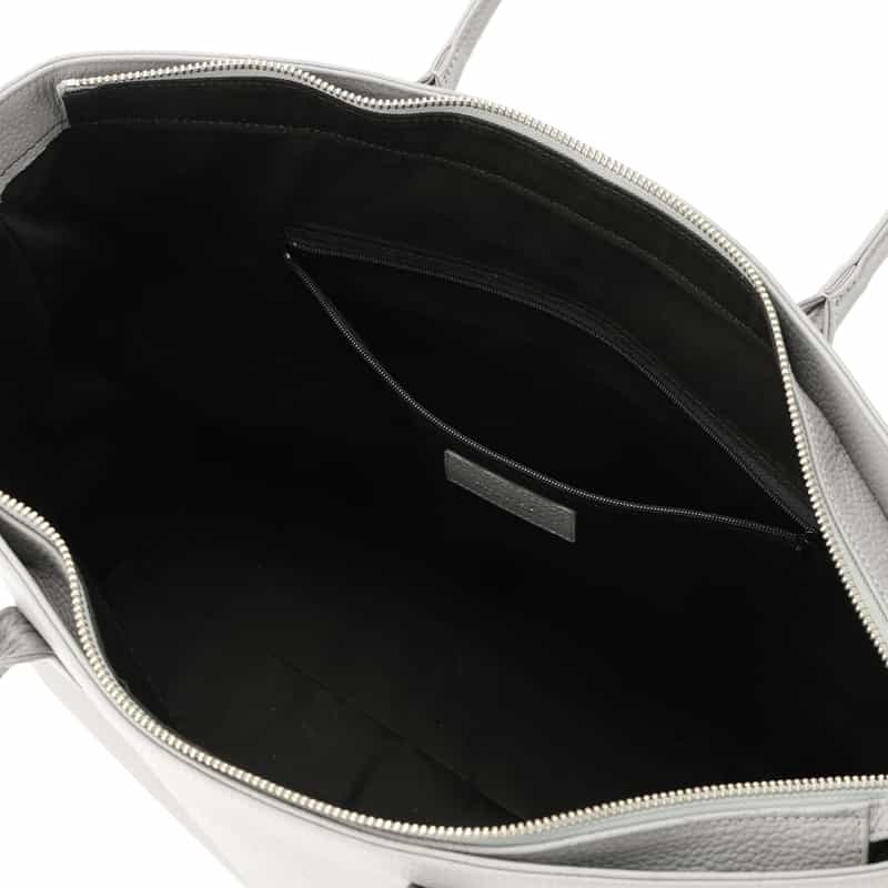 BARNEYS NEW YORK レザー トートバッグ GRAY