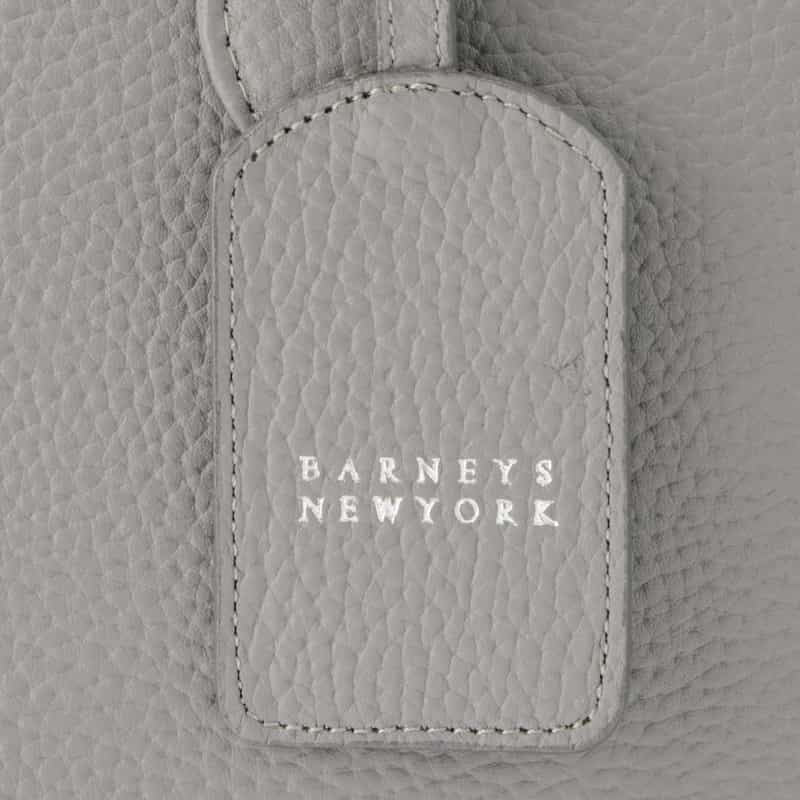 BARNEYS NEW YORK レザー トートバッグ GRAY