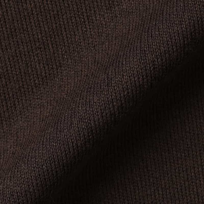 BARNEYS NEW YORK ウォッシャブル Vネックニットプルオーバー BROWN