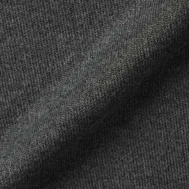 BARNEYS NEW YORK ウォッシャブル Vネックニットプルオーバー DARK GRAY