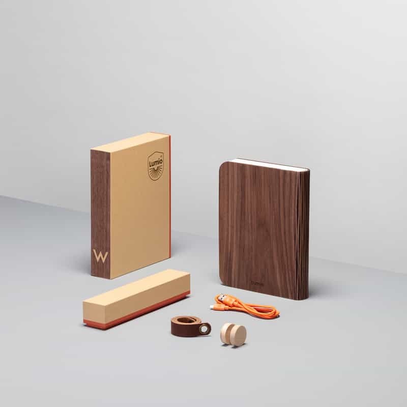 LUMIO LUMIO＜ルミオ＞ブック型ライト "LITO CLASSIC" （WALNUT） BROWN