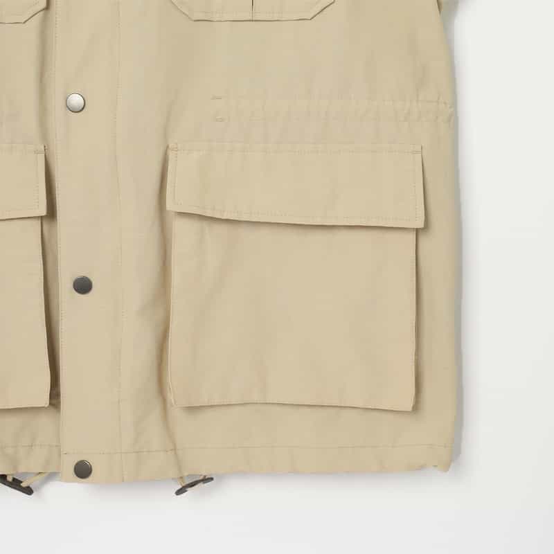 BARNEYS NEW YORK ウォッシャブル 64クロス マウンテンパーカー BEIGE