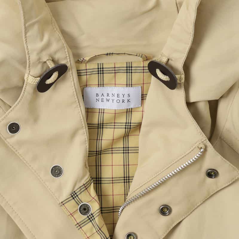 BARNEYS NEW YORK ウォッシャブル 64クロス マウンテンパーカー BEIGE