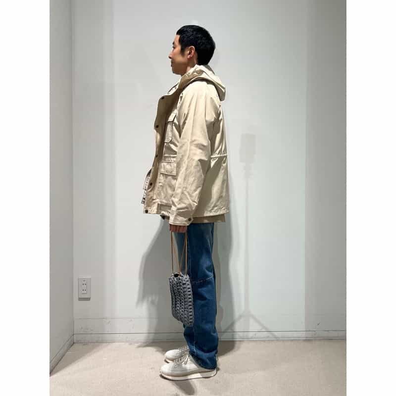 BARNEYS NEW YORK ウォッシャブル 64クロス マウンテンパーカー BEIGE